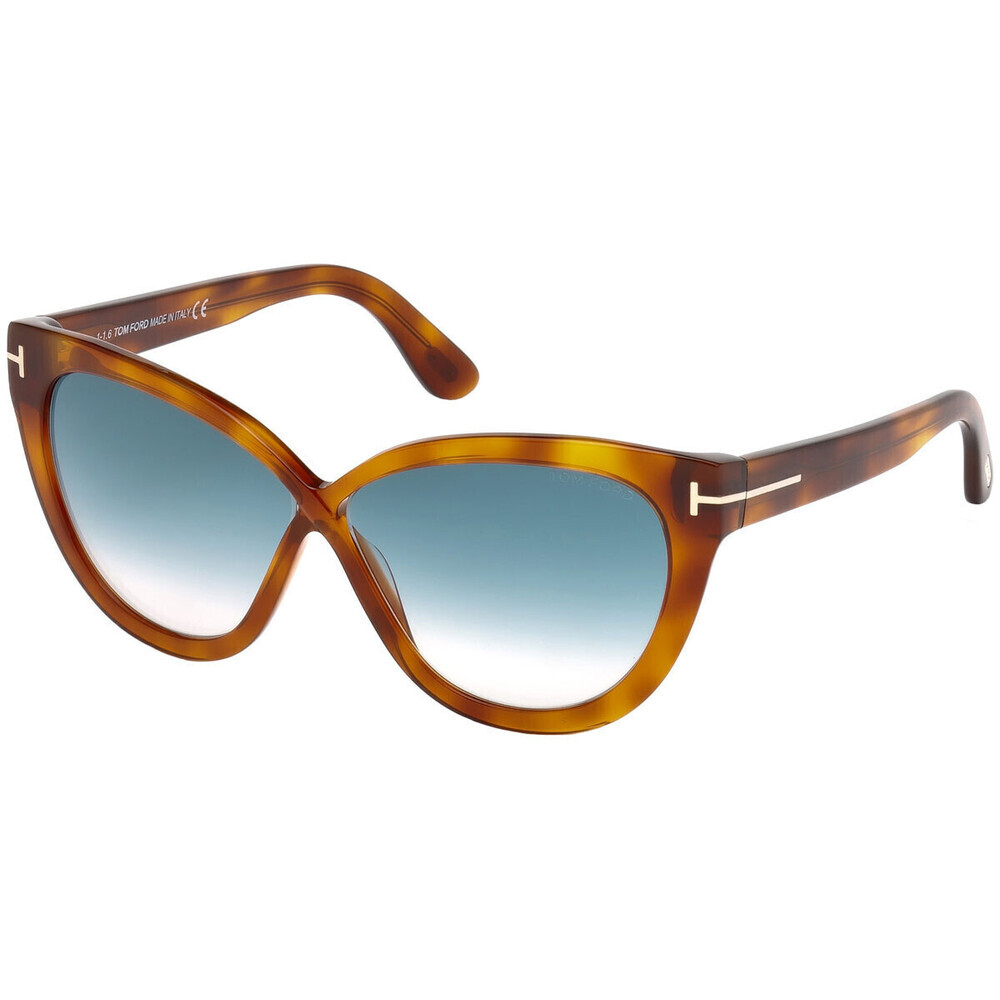 NWT Tom Ford FT0511 Blonde Havana Cat Eye 59mm Sunglasses